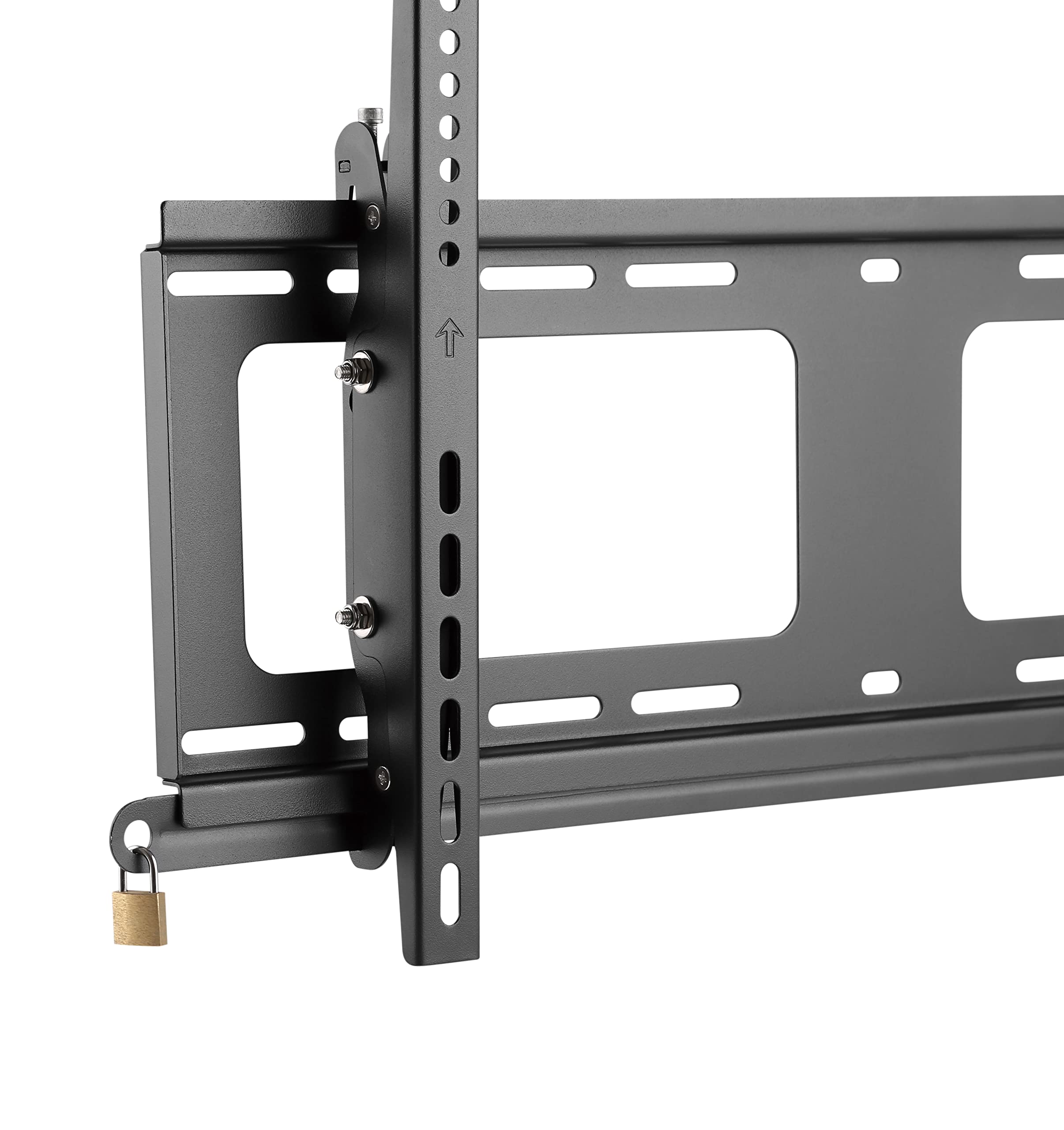 Mount Plus MP-LP38-44ATW - Supporto da parete per TV da 32"~70", antifurto, resistente alle intemperie, inclinabile, soluzione perfetta per TV da esterni (max VESA 400 x 400)