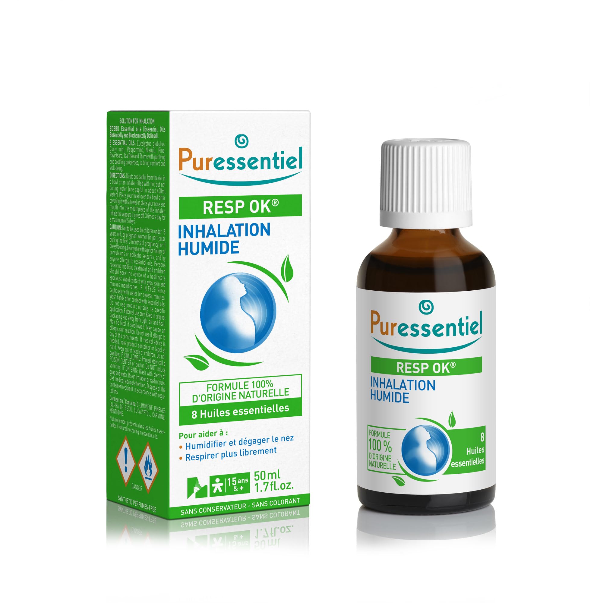 Puressentiel Inhalation Humide aux 8 Huiles Essentielles 50 ml