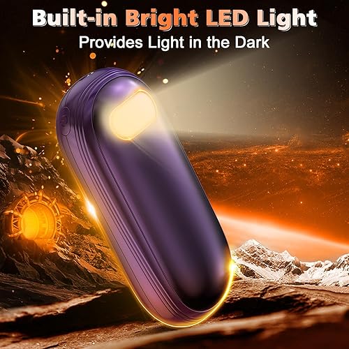 Miniatura 79 de Calentadores de manos recargables – Calentadores de pies eléctricos paquete de 2 unidades de hasta 127.4 ℉ con 15 horas de calor, pantalla LED