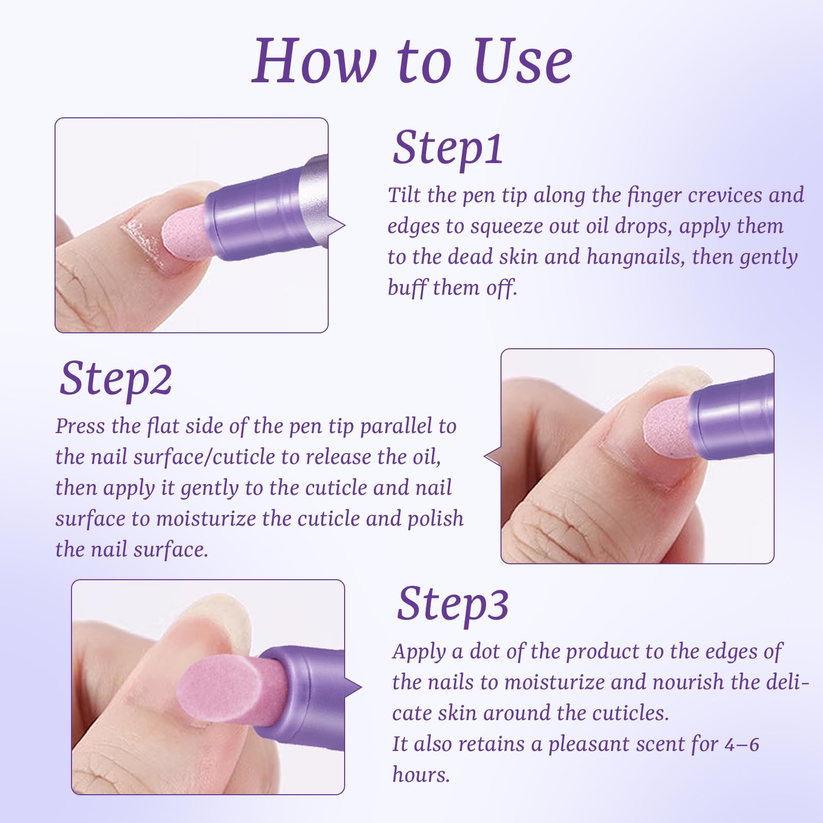 1 Stylo de Soin pour les Ongles, Huile pour Cuticules à la Camélia, Hydrate, Répare et Fortifie, Parfum Doux et Persistant, Facile à Emporter, Idéal pour les Amateurs de Manucure