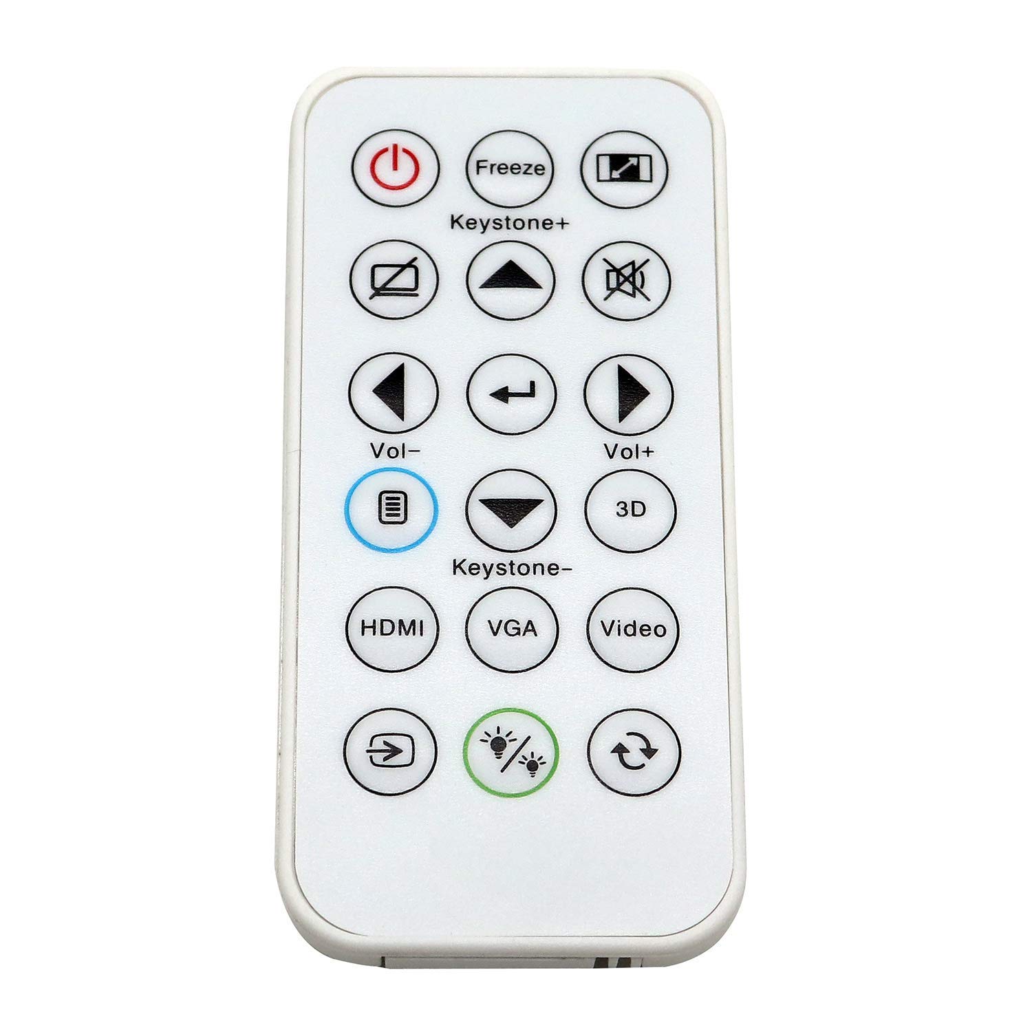 Mando a distancia BR-3079N para OPTOMA BR329 BR334 DAEHHZZ+ DASSSG DAWSSG DS347 DS348 DX349 EH331 EH334 EH335 EH336 EH337 EH345 EH400+ H11 14 H1 16ST H183X H184X videoproyector