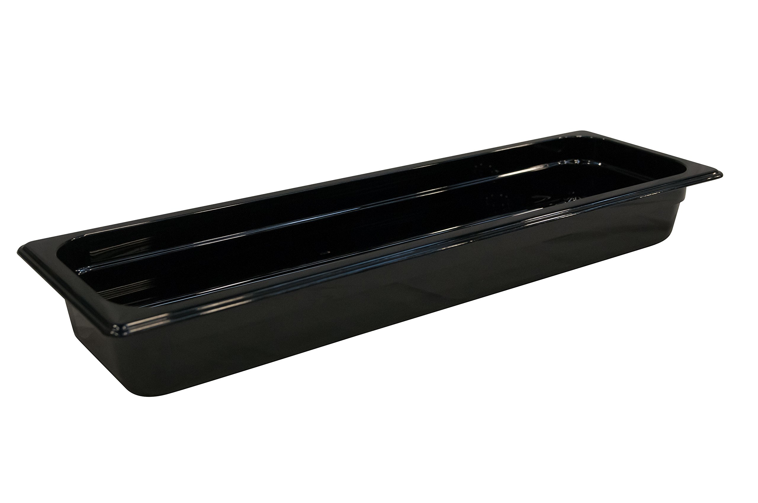 Rubbermaid Commercial Products 2/4 65mm 3.4L Gastronorm GN Food Pan - Black