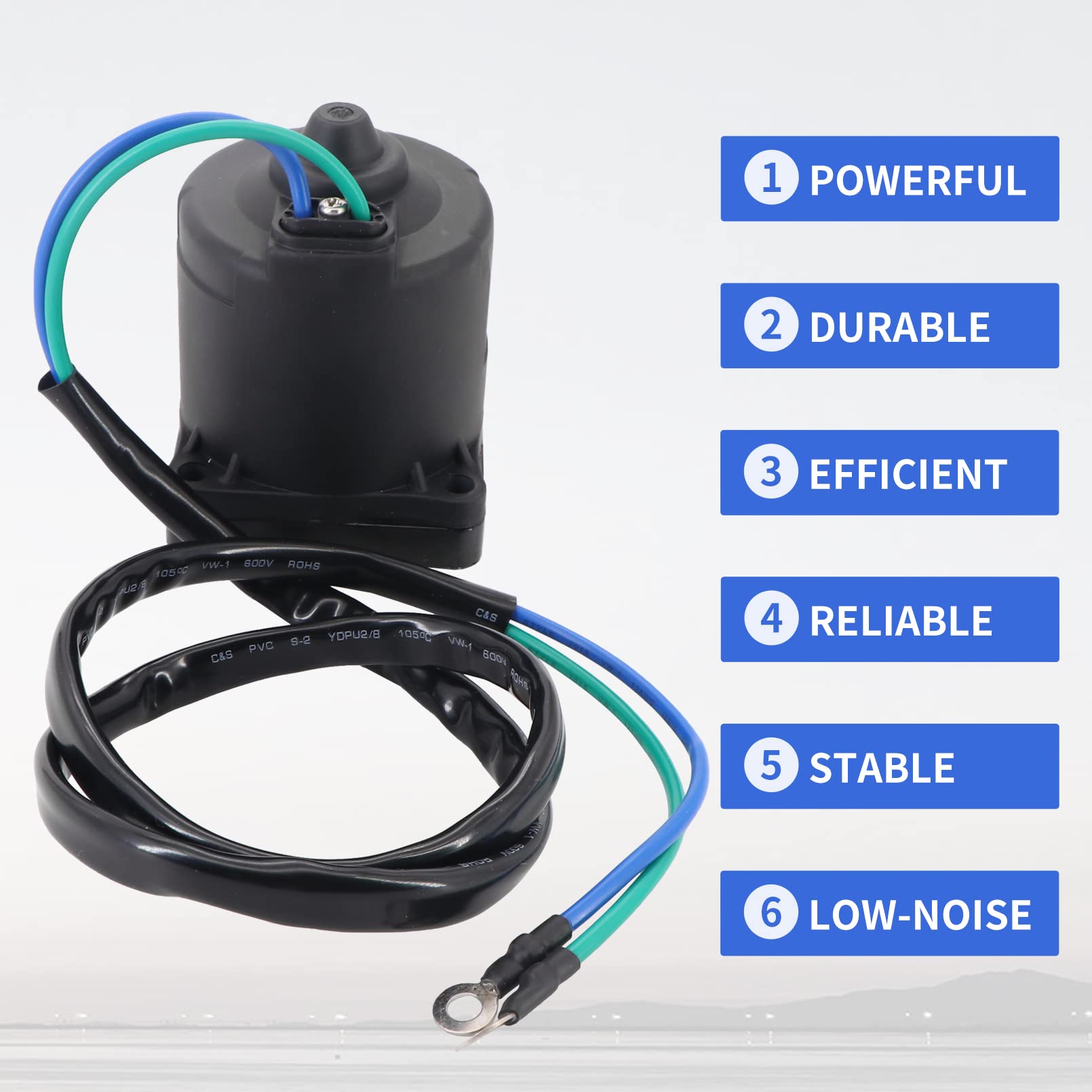 Amazon.co.jp: Dokili 12V パワーチルトトリムモーター ヤマハ船外機 