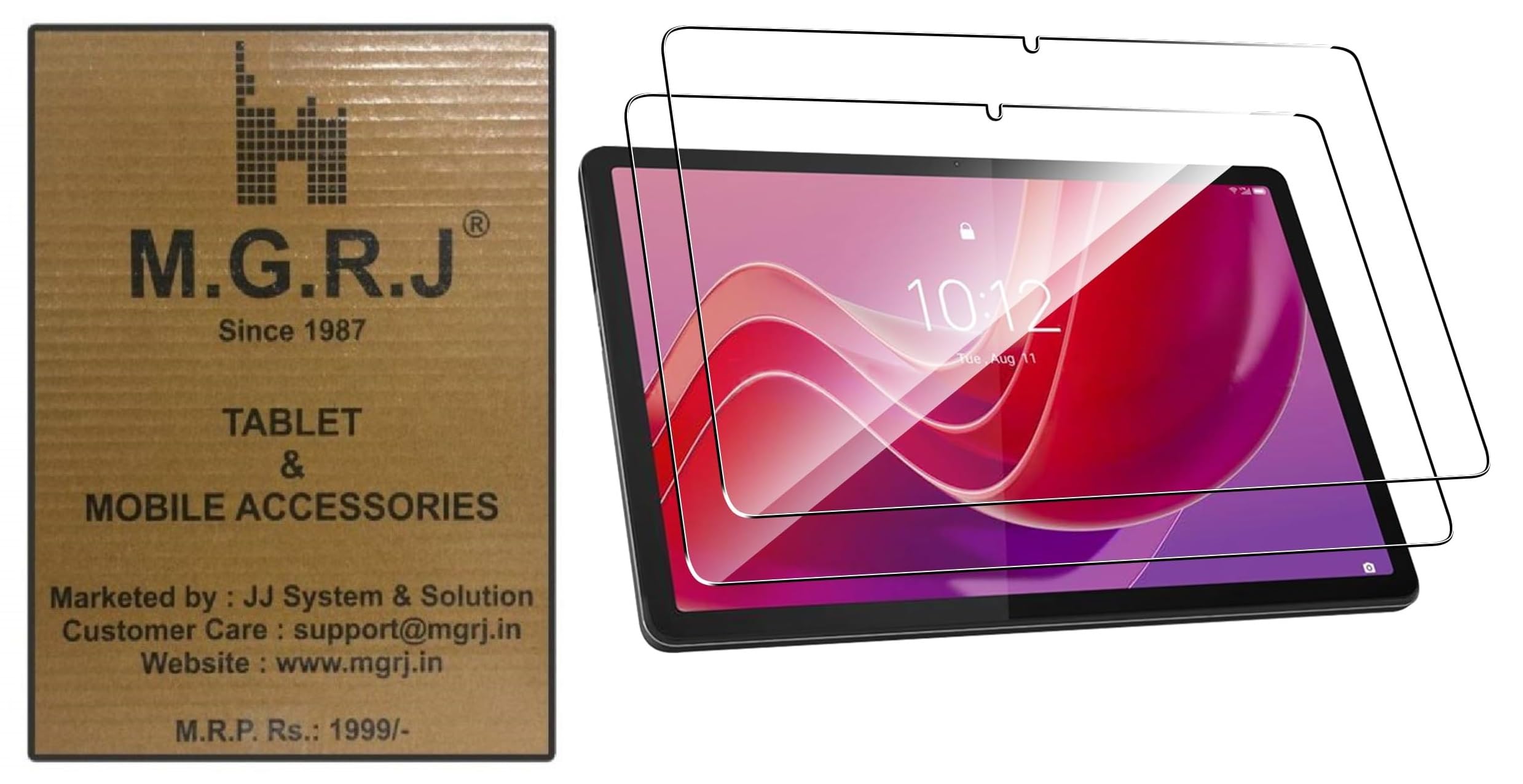 M.G.R.J® Tempered Glass Screen Protector for Lenovo Tab M11 (TB-330FU / 331FC) (2024) (11" inch) (2-Pack) (B0D4TWT3Q6) Amazon Price History, Amazon Price Tracker