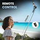 Kratos K18 Long Selfie Stick Tripod Stand 67 inch/1.7 M, 360° Rotation Handle for Anti Shake Shooting Tripod, Multifunctional Bluetooth Tripod for Mobile Phone for Vlogging, Live Stream and Travel gallery image