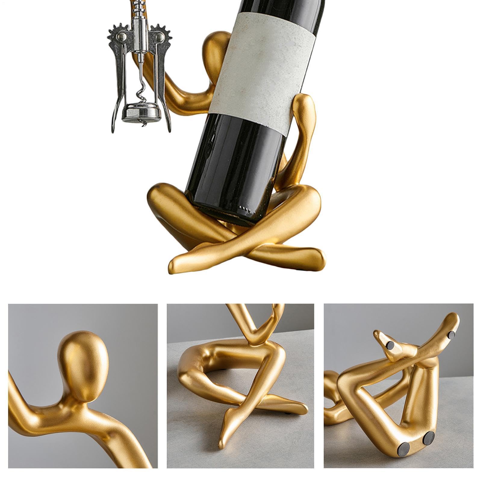 Soporte para botella de vino | Soporte decorativo para botella de