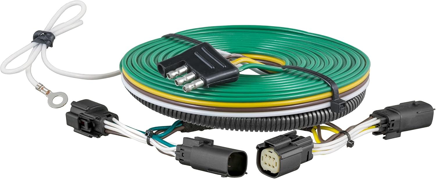 CURT 58910 Custom Towed-Vehicle RV Wiring Harness for Dinghy Towing, Fits Select Chevrolet Colorado, GMC Canyon