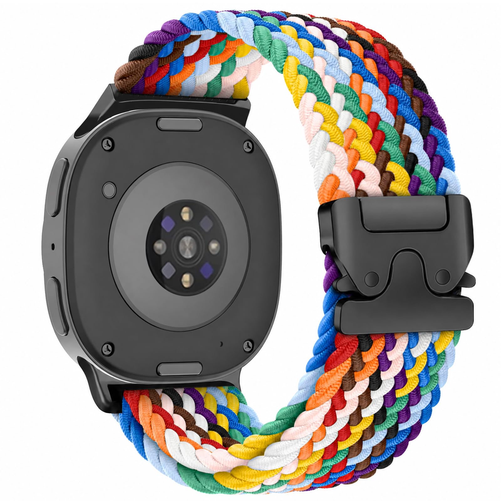 Kompatibel mit Samsung Galaxy Watch 9 Armband 8 40mm 44mm 8 Classic 46mm | Geflochtenes Fallschirmverschluss Fabric Nylon Ersatzarmbänder für Samsung Galaxy Watch9/8 8 Classic Armbänder Herren Damen
