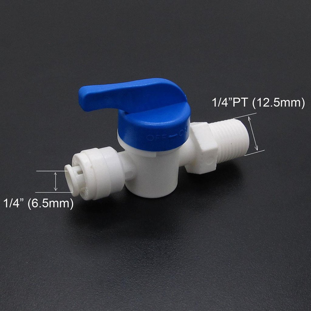 Gеt Dіѕсоunt оƒƒеr 5 PCS OD Tube Ball Valve Quick Connect Fitting 1/4 RO Water System