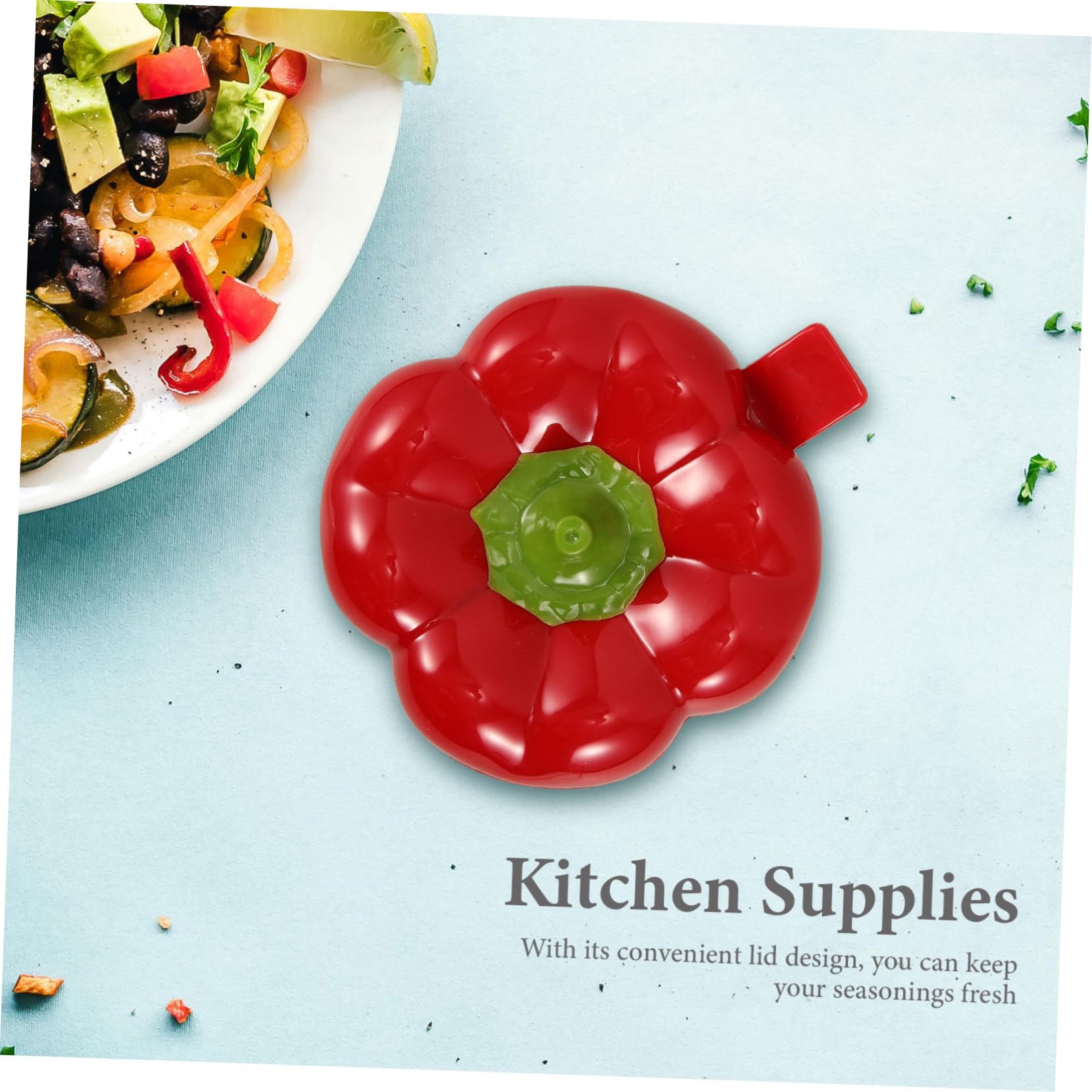 MAGICLULU Boîte De 4 Pièces boîte d'assaisonnement Boîte à épices Rangement d'épices Stockage condiments récipient à condiments compact récipient à condiments réutilisable Plastique rouge