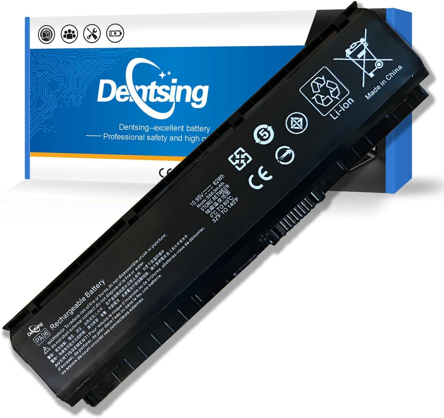 K KYUER 62Wh PA06 PA06062 Laptop Battery for HP Omen 17-w000 Pavilion 17-ab000 17-ab200 17t-ab200 17-ab300 17-ab400 17-w005na 17-w007na 17-ab051sa 17-ab250sa ab004na ab200na ab250na ab405na HSTNN-DB7K