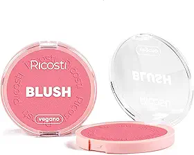 Ricosti Blush Vegano Pêssego, 10g, Maquiagem Facial, Cor Rosa