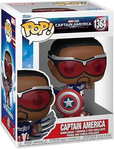 Funko Pop! Marvel Studios Captain America Brave New World Sam Wilson Vinyl Bobblehead Figure