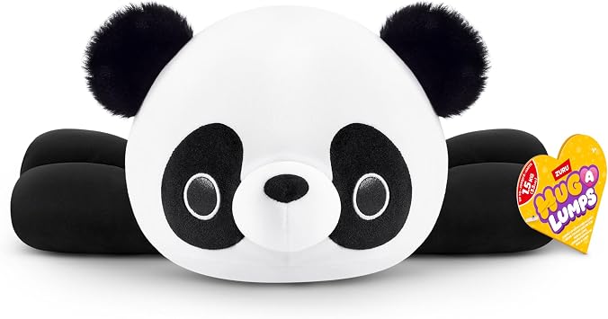 Hug-A-Lumps Panda Medium PETE by ZURU, Cuddly Squishy Weighted Plush