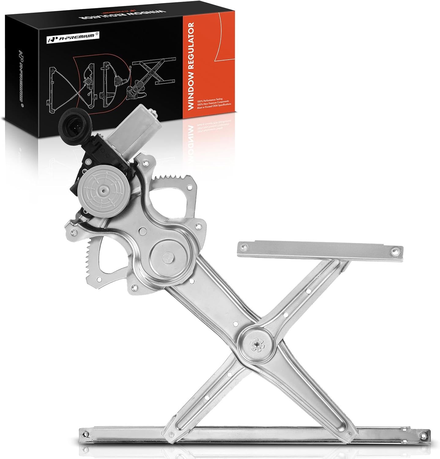 A-Premium Electric Power Window Regulator with Motor Compatible with Toyota RAV4 2006-2012, Front Right Passenger Side