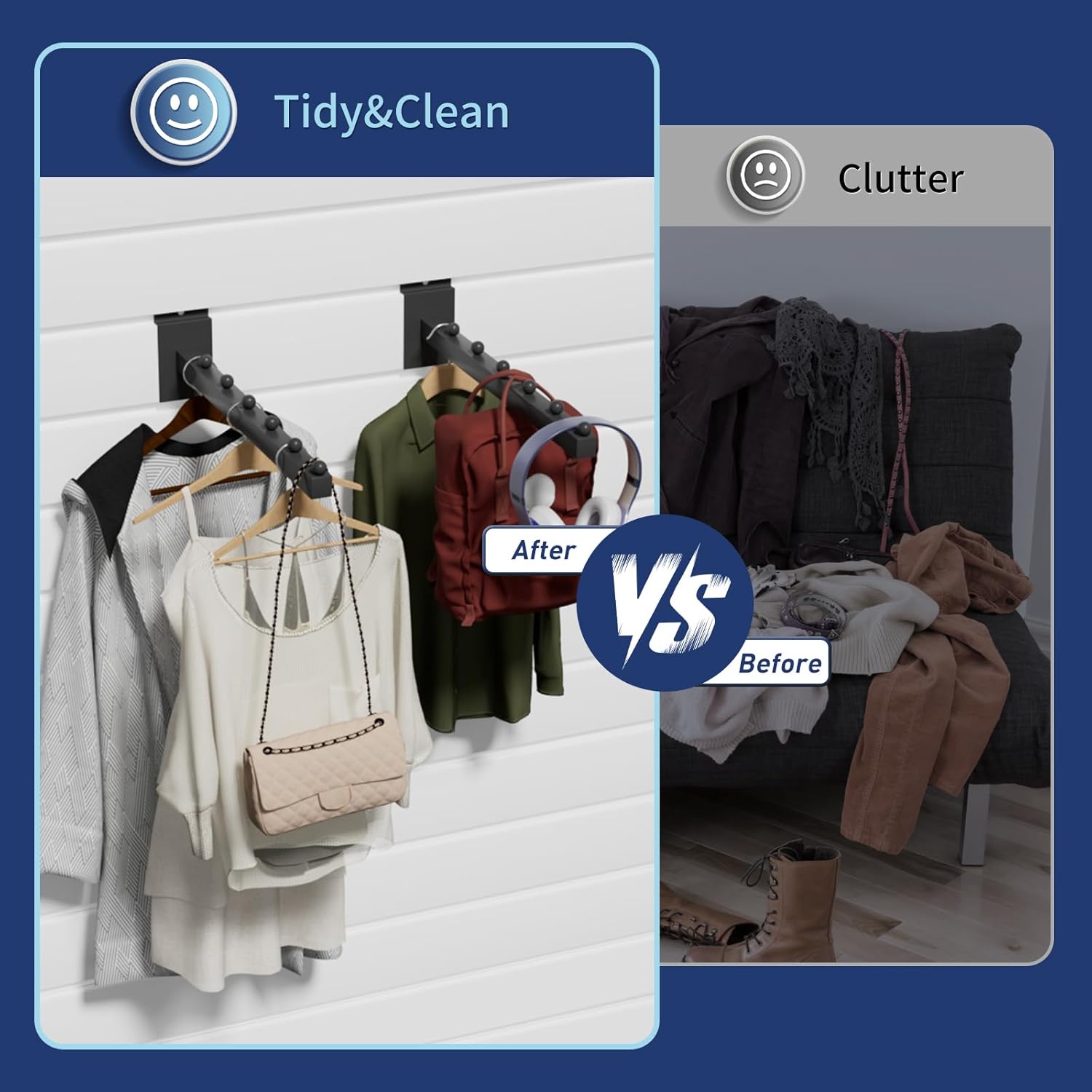 16 Pack Waterfall Slatwall Hooks, Heavy Duty Slatwall Display Hangers and Accessories for, Retail Display, Garage, and Home Storage (12 Inch)