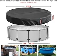 Vista 35 de LXKCKJ Cubierta de Piscina Redonda de 6 Pies, Cubiertas Solares para Piscinas Sobre el Suelo, Cubiertas de Piscina de Tanque de Almacenamiento