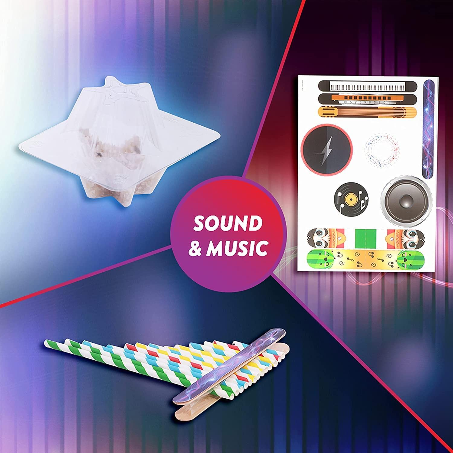 Kit scientifico per laboratori di musica e suoni | STEM Science giocattoli e regali per esperimenti educativi e divertenti | progettato per bambini dai 5 ai 12 anni e adatto per tutta la famiglia