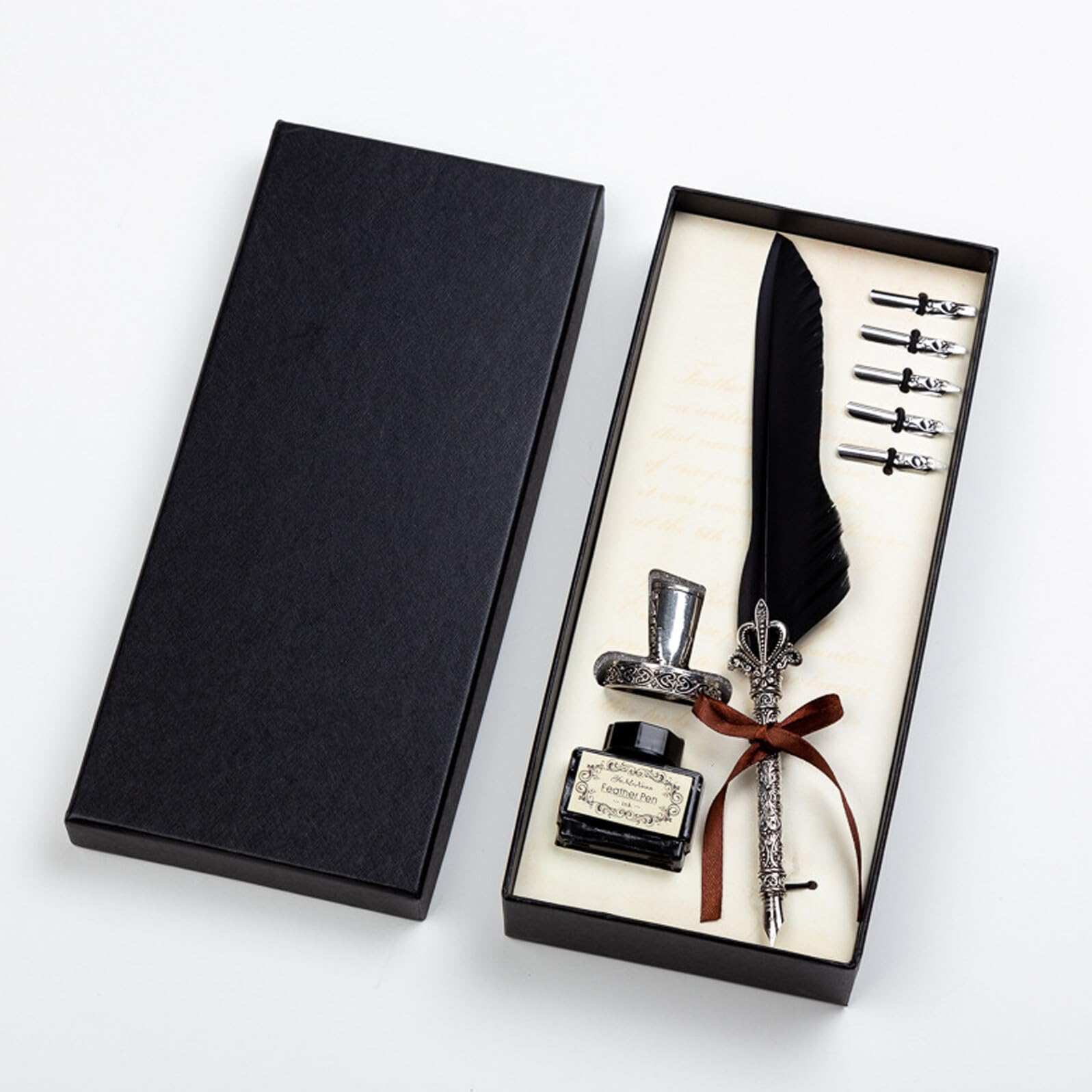 4 Ensembles Stylos Plume Décoratifs Stylo à Encre pour Calligraphie Signature et Écriture Professionnelle