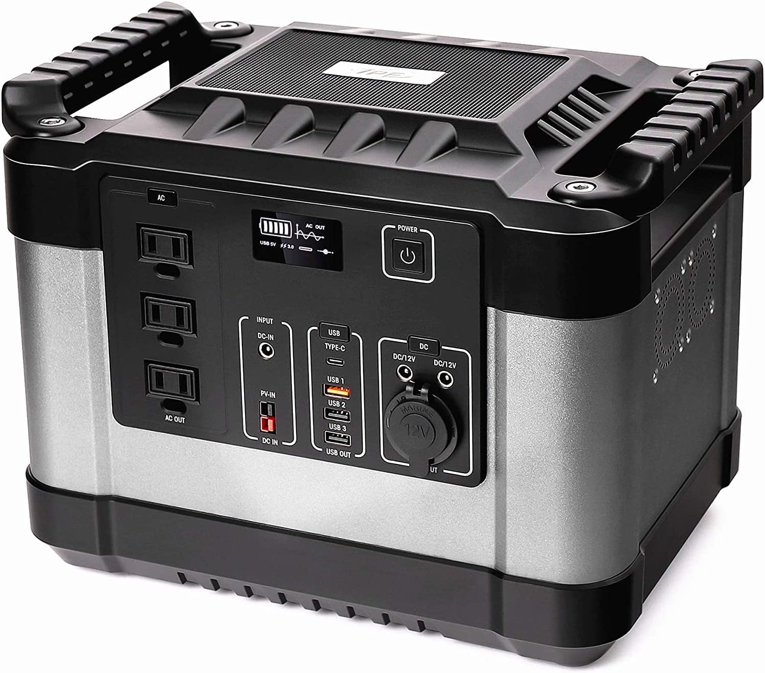 Generador de Gasolina, estación de energía portátil, generador Solar de 1000 W con batería de Litio para Exteriores y Camping, Sistema de Respaldo de Emergencia.