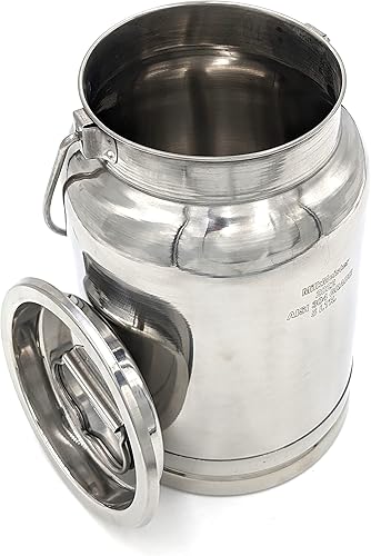 Miniatura 3 de The Dairy Shoppe Lata de leche de acero inoxidable Totes (5 litros)