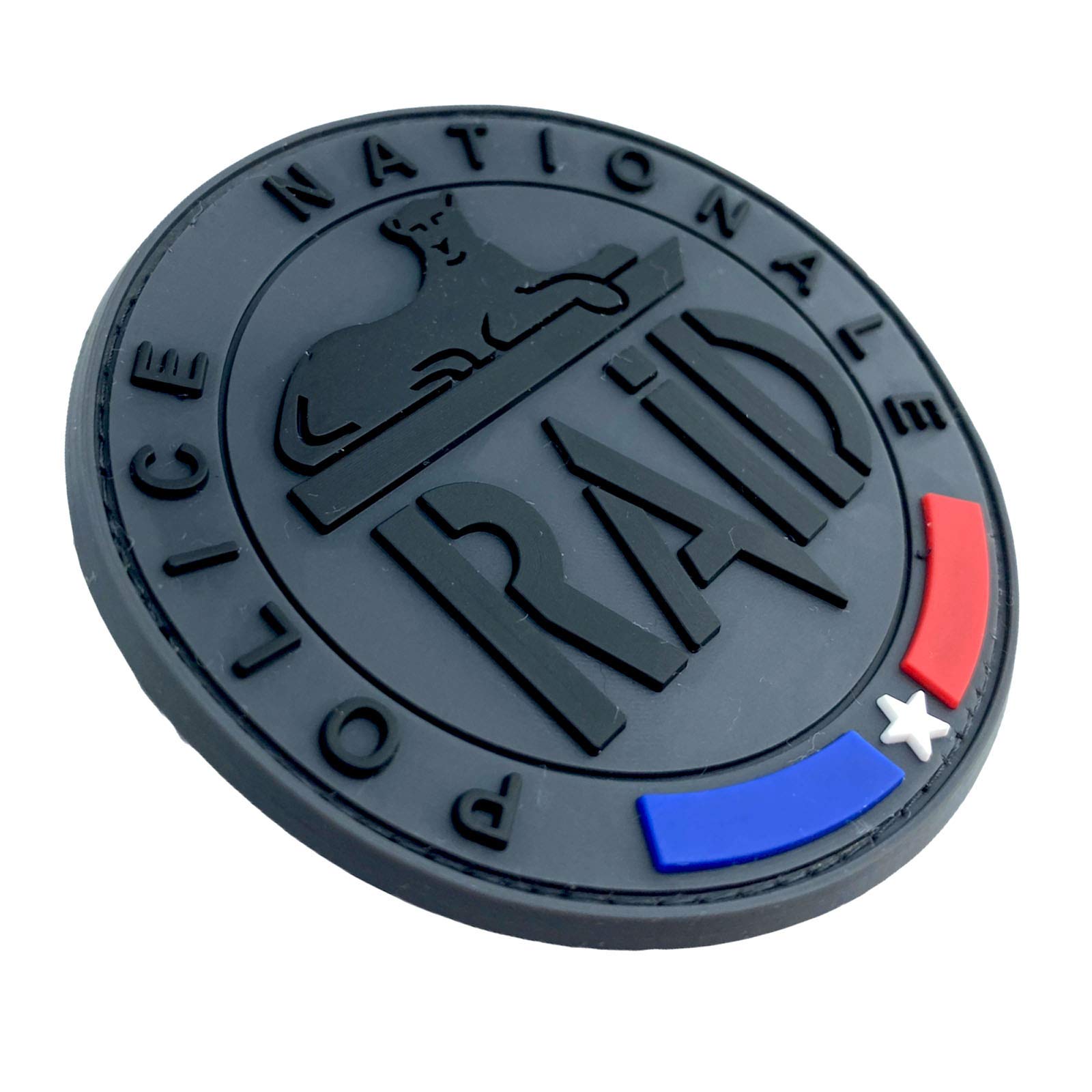 Polizia Nazionale SWAT Raid Emblema Cosplay Airsoft PVC Fan Patch Toppa (Grigio
