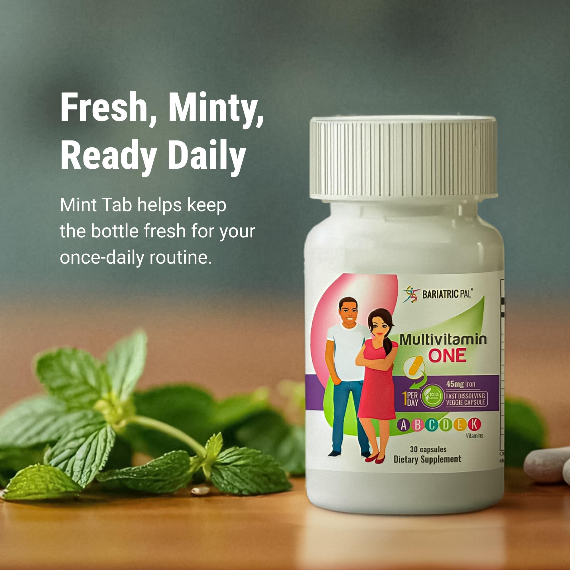 BariatricPal Multivitamin ONE 1 per Day! Bariatric Multivitamin Capsule with 45 mg of Iron | Easy to Swallow Capsule | Vitamin for Bariatric Surgery Patients | 90 Count (3 Month Supply) — Amazon image 7