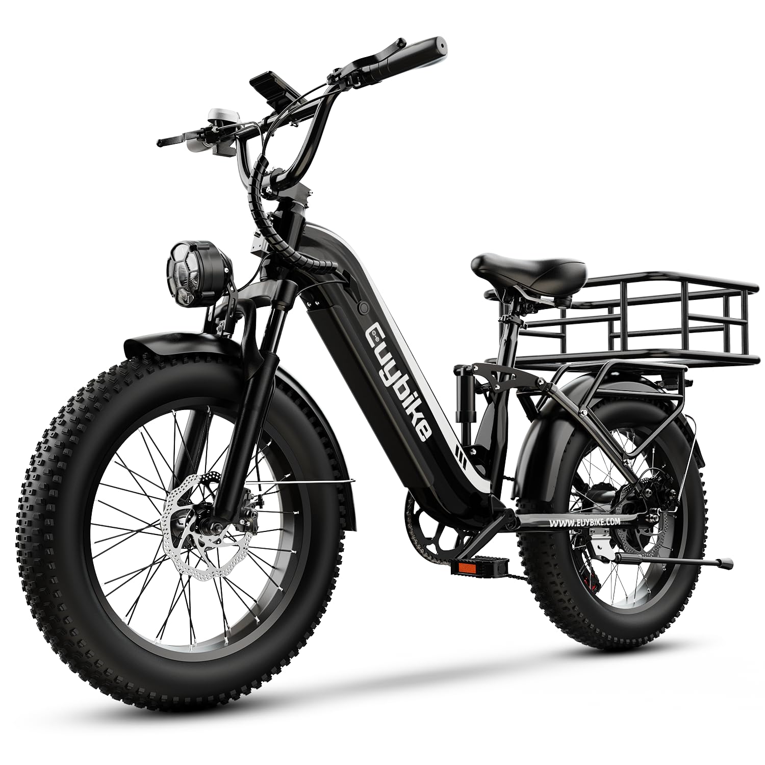 1500W Electric Bike for Adults,48V 20/25/60Ah Removable Battery Max Range 80Miles Electric Bicycle,20''×4" Fat Tire Ebike,Adult Electric Bicycles for Commute Beach Snow,E-Bike UL Certified