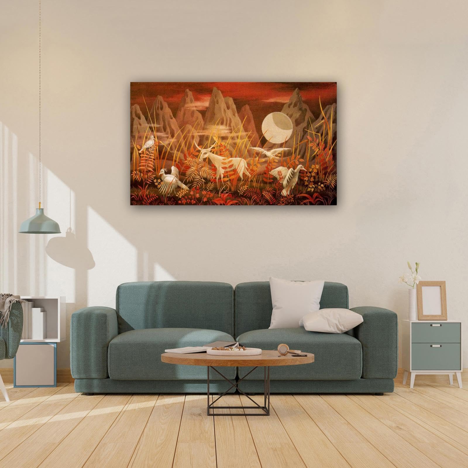 szzmyo Griezelige kunstposter, decoratief schilderij, moderne