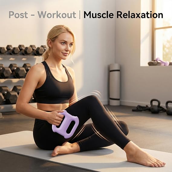 Multifunctional Full-Body Fascia Ring,Fast Fat Burning Yoga Ring Massager, Electric Fascia Massager Silicone Deep Tissue and Fat Burning Workouts for Belly Neck Waist Arms Legs (Blue)