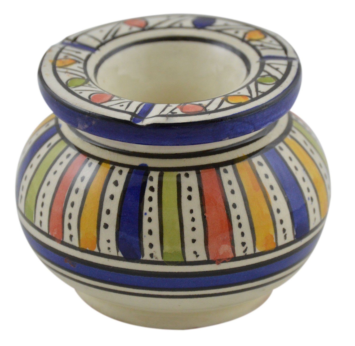 Ceramic Ashtrays Hand Made Moroccan smokless Ceramic Medium