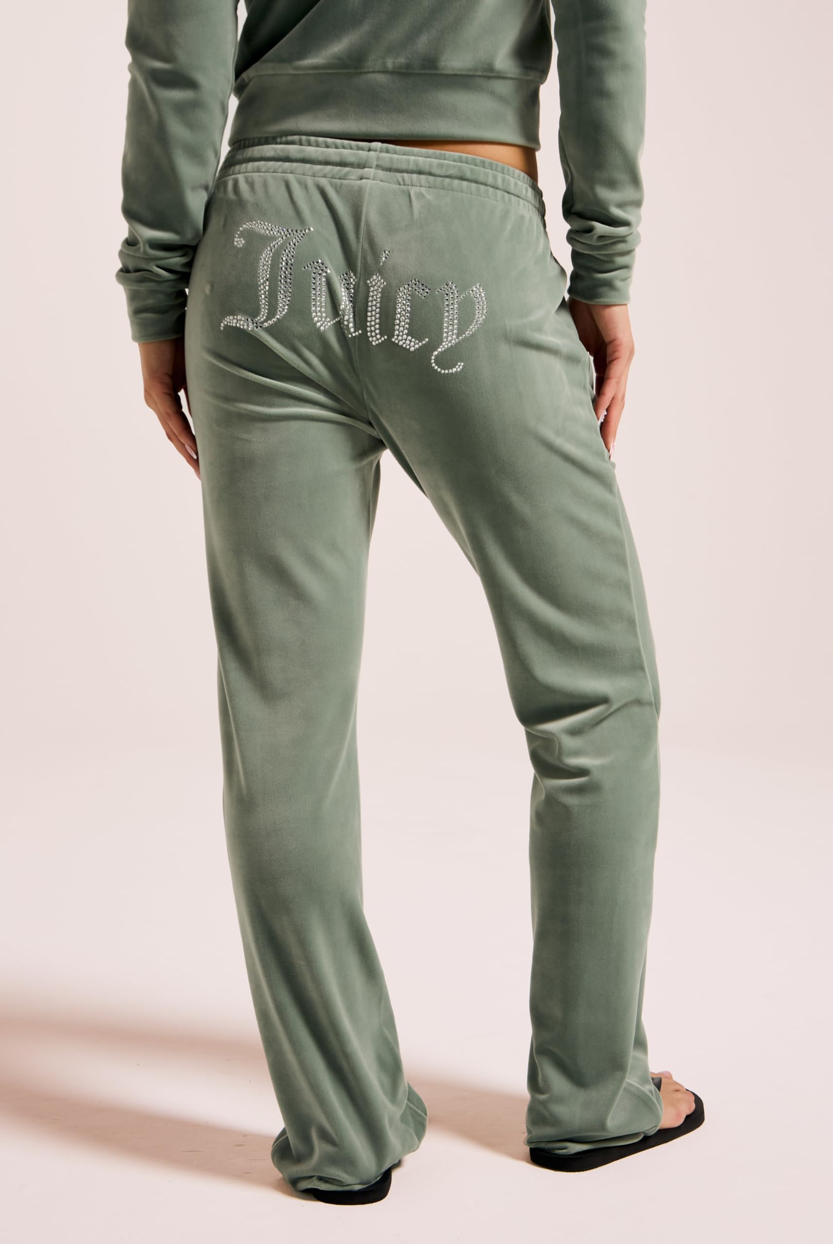 Juicy Couture Tina Track Pants Samtige Sweathose Trainingshose Mit Kordelzug Jogger Für Sport Freizeit Fitness In Versch. Farben - Nieformalne spodnie Kobiety
