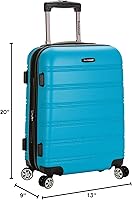 Vista 47 de Rockland - Maleta de viaje Melbourne, rígida y expandible, con ruedas giratorias, Azul
