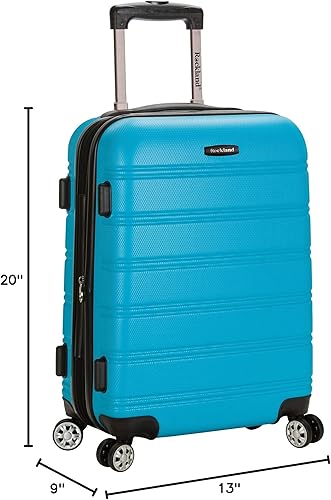 Miniatura 10 de Rockland - Equipaje Melbourne rígido y expandible de ruedas giratorias Turquoise F145-TURQUOISE