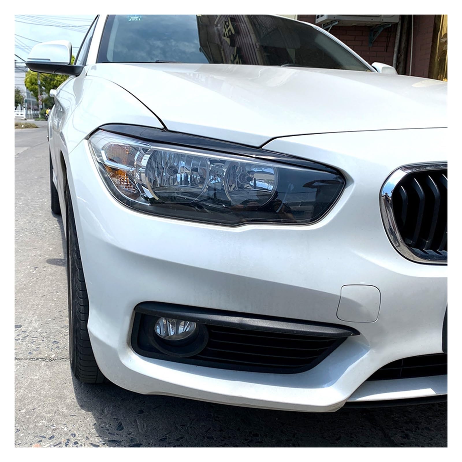 Sourcils De Phare Pour BMW Série 1 F20/F21 (2015-2019) - Stickers 3D Noir ABS, Protection Et Style Sportif