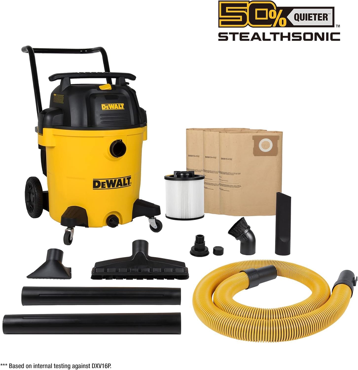 All included accessories for the DEWALT Wet/Dry Vacuum