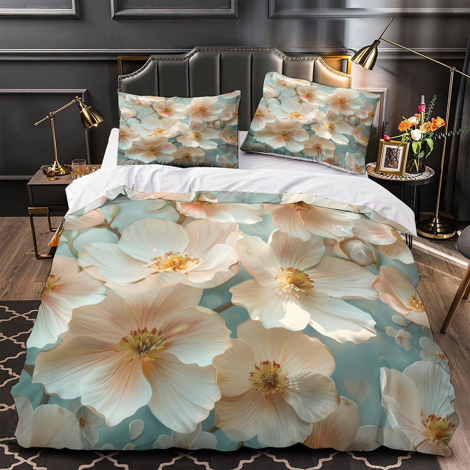 Parure de Lit 200x200cm Confortable Anti Acarien Motif Petit Rongeur 3D