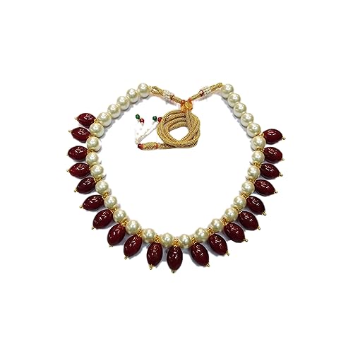 vinayak semiprecious stone designer necklace set with kundan meena collection