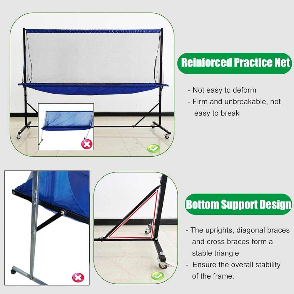 Professional Table Tennis Ball Catch Net Portable Automatic Ping Pong
