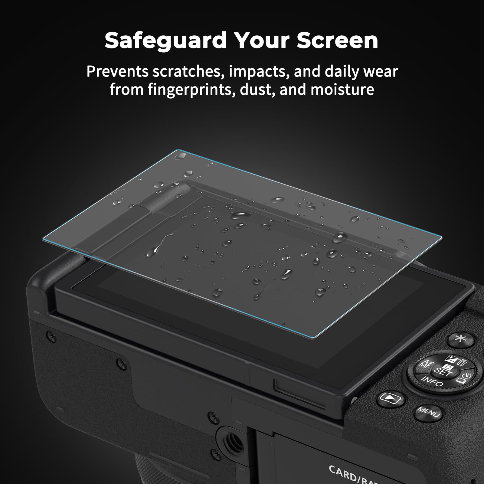 3PCS Screen Protector Compatible For Canon PowerShot V1, Hardness - View #9
