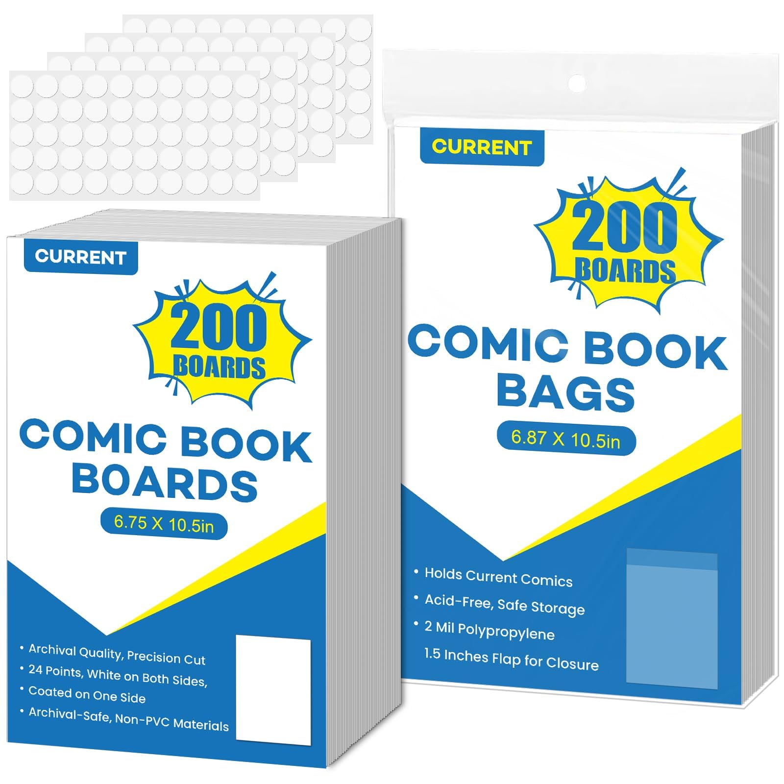 Photo 1 of YixangDD 200ct Comic Book Bags and Boards