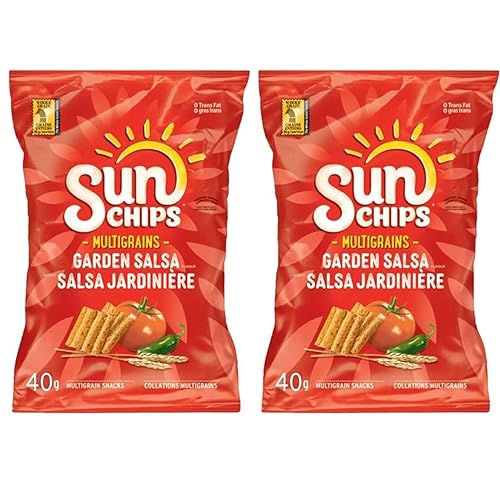 Sunchips Multigrain Garden Salsa Chips, 40 g1.4 oz (paquete de 2) enviados desde Canadá