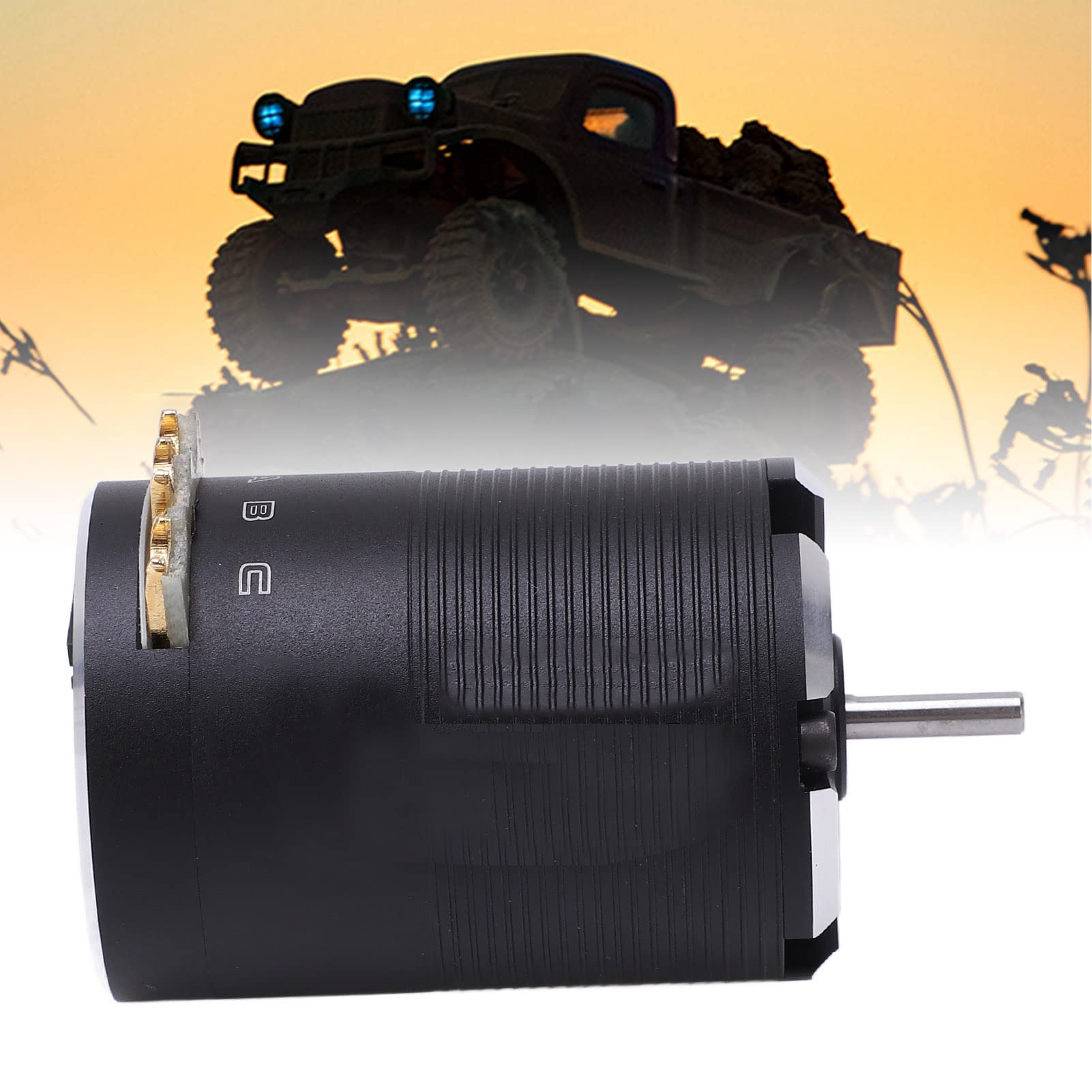 Motore brushless con sensore 540 250W 28A Motore ad alta velocità di rotazione in lega di alluminio rame nero per auto RC 1/10