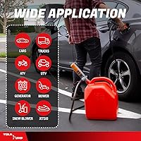 Vista 5 de TERA PUMP Bomba de transferencia de líquido eléctrica multiusos, bomba de transferencia de combustible E85, 110 V CA/12 V CC, 2.4 GPM