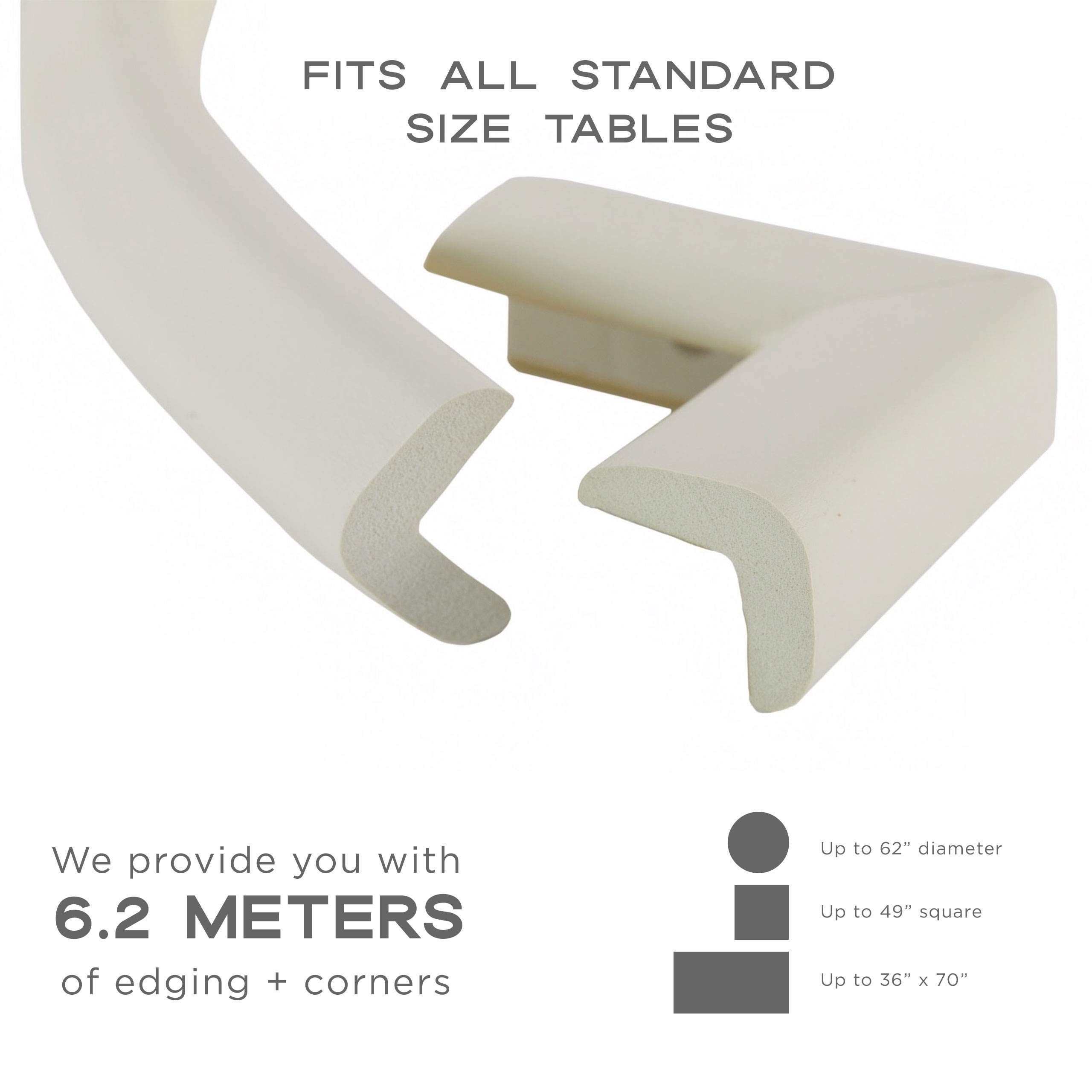 Bebe Earth Baby Proofing Edge and Corner Guard Protector Set, 20 Feet