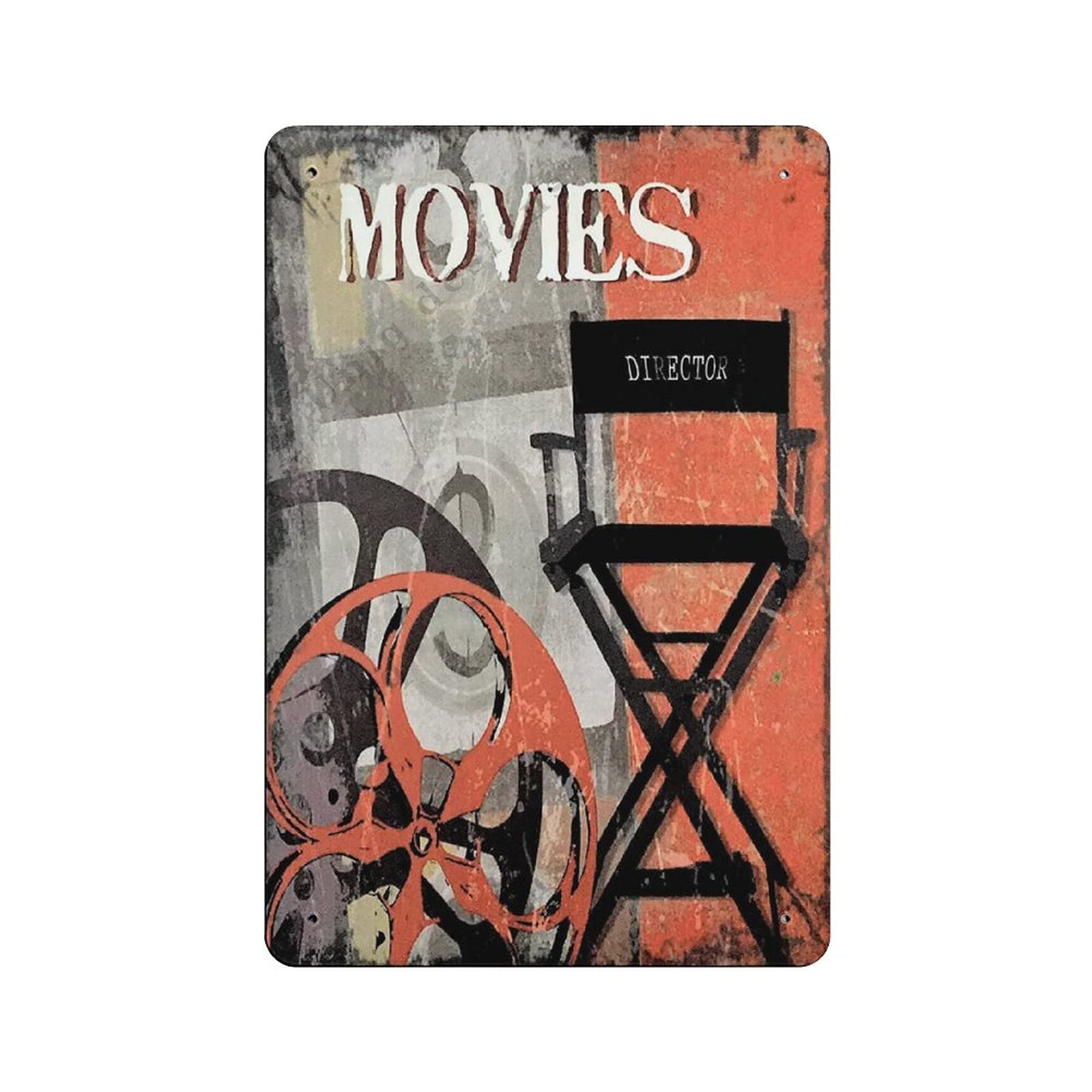 Metal Tin Sign MOVIES Cinema Vintage Tin Poster Metal Sign Wall Decoration Country Kitchen Home Garage Decor 12"x8"
