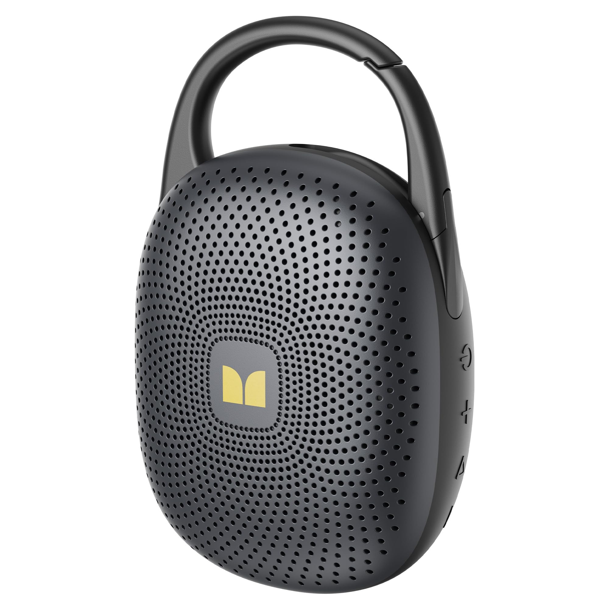 Oraolo Bluetooth Speaker Ultra-Portable with Integrated Carabiner, Black