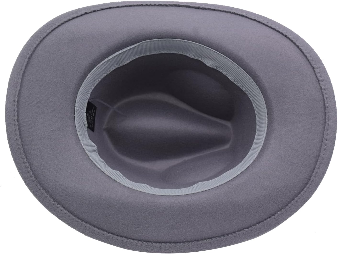 Unisex Western Cowboy Hat Fur Felt Cowgirl Hats Wide Brim with Belt Buckle - Image 8