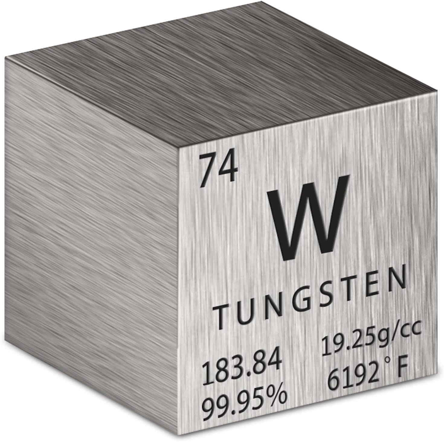 Cube Density Cubes High Density Element for Element Collections Lab Experiment Material Heavy Small Objects Experience(1 Inch,Tungsten)
