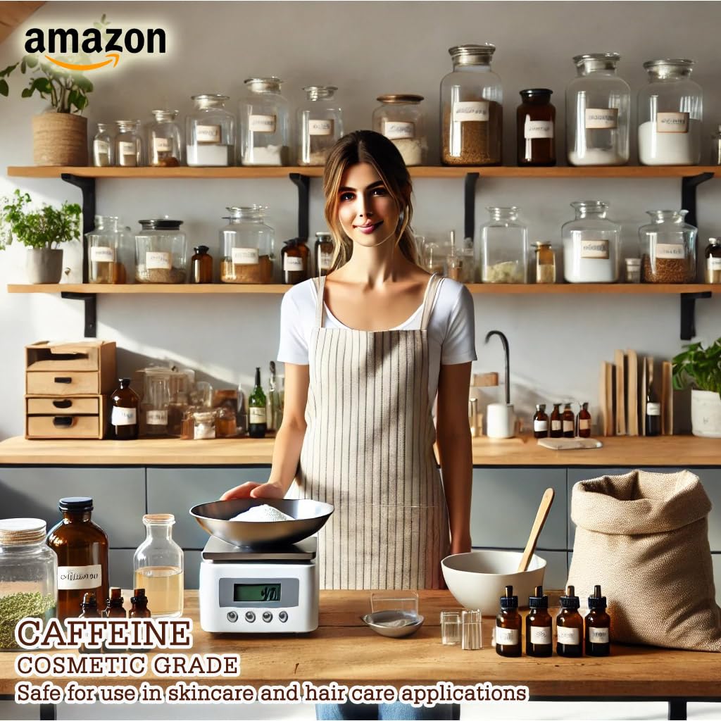 CAFFEINE - for Homemade Formulations and DIY Cosmetics Craft Projects - 200 g (7.06 oz)